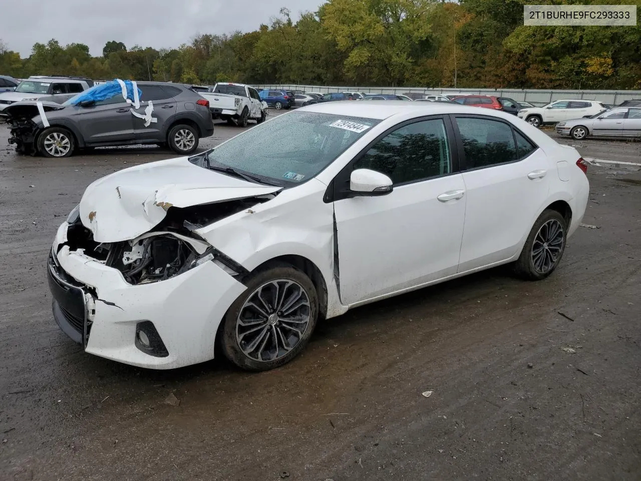 2015 Toyota Corolla L VIN: 2T1BURHE9FC293333 Lot: 72914544