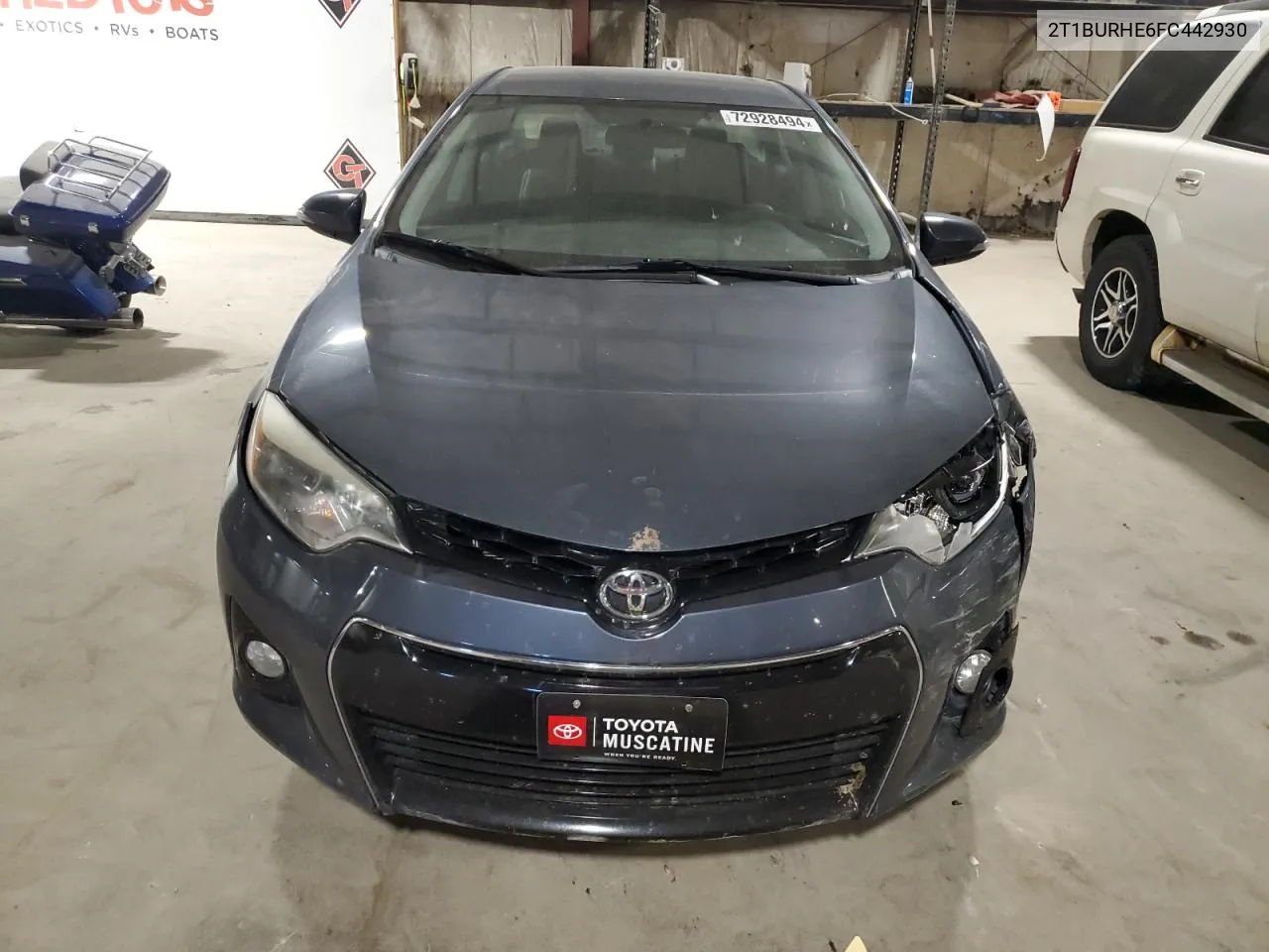 2015 Toyota Corolla L VIN: 2T1BURHE6FC442930 Lot: 72928494