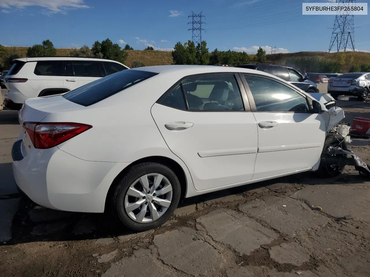 5YFBURHE3FP265804 2015 Toyota Corolla L