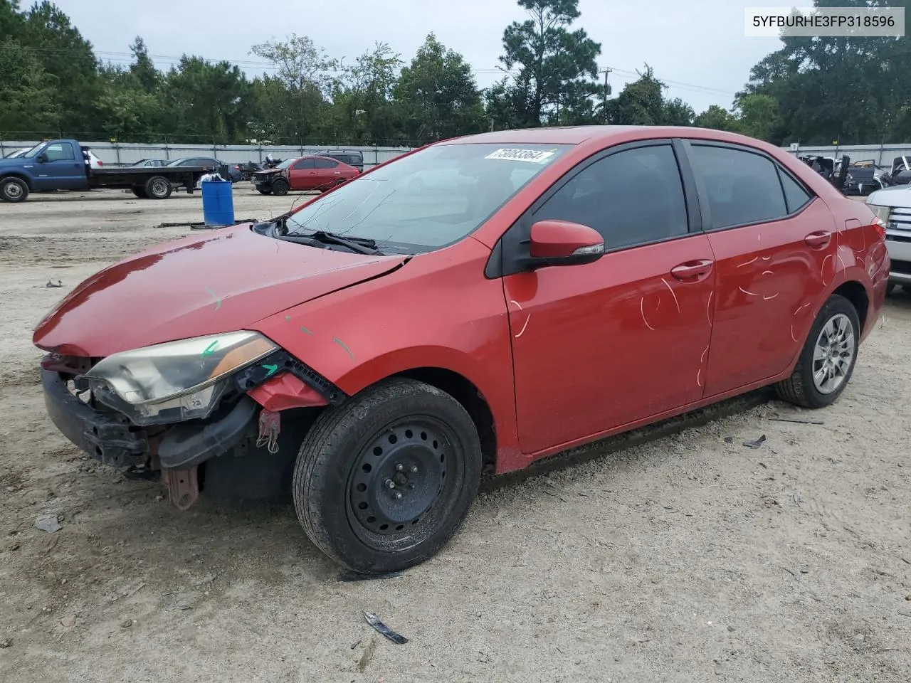 2015 Toyota Corolla L VIN: 5YFBURHE3FP318596 Lot: 73083364