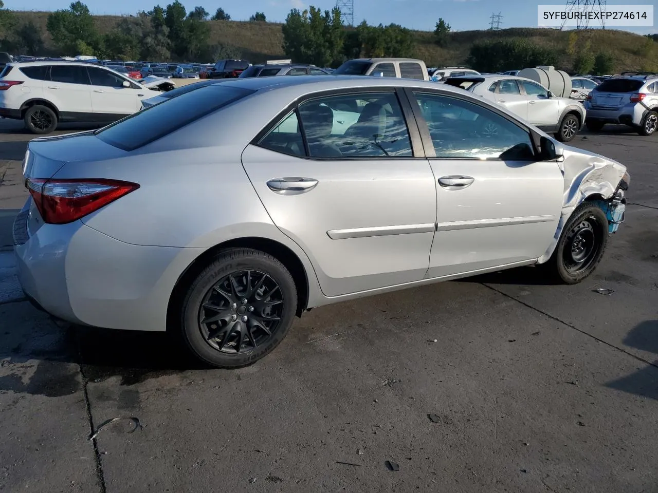 2015 Toyota Corolla L VIN: 5YFBURHEXFP274614 Lot: 73115054