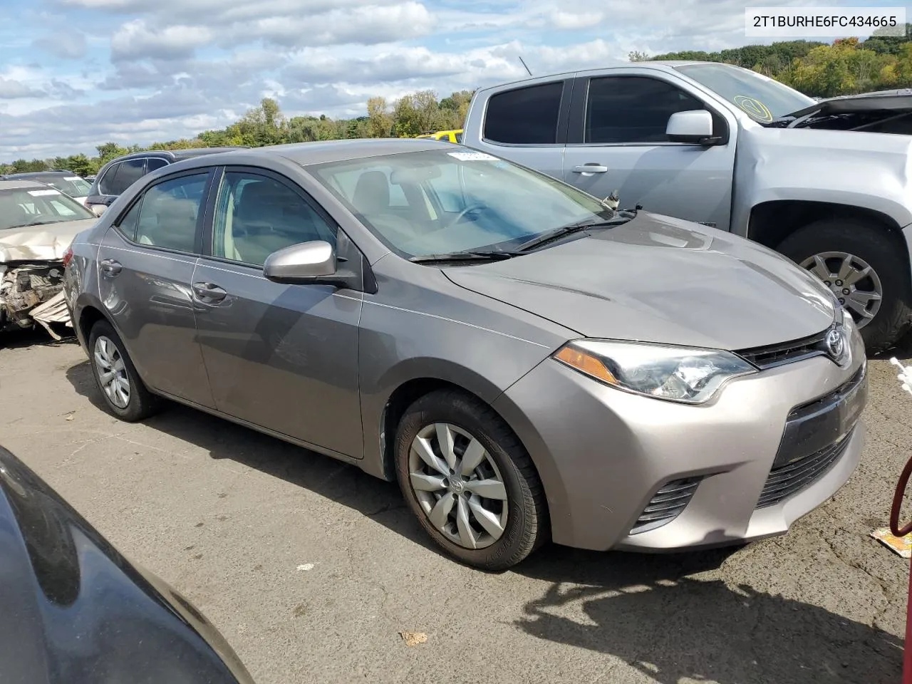 2015 Toyota Corolla L VIN: 2T1BURHE6FC434665 Lot: 73150794