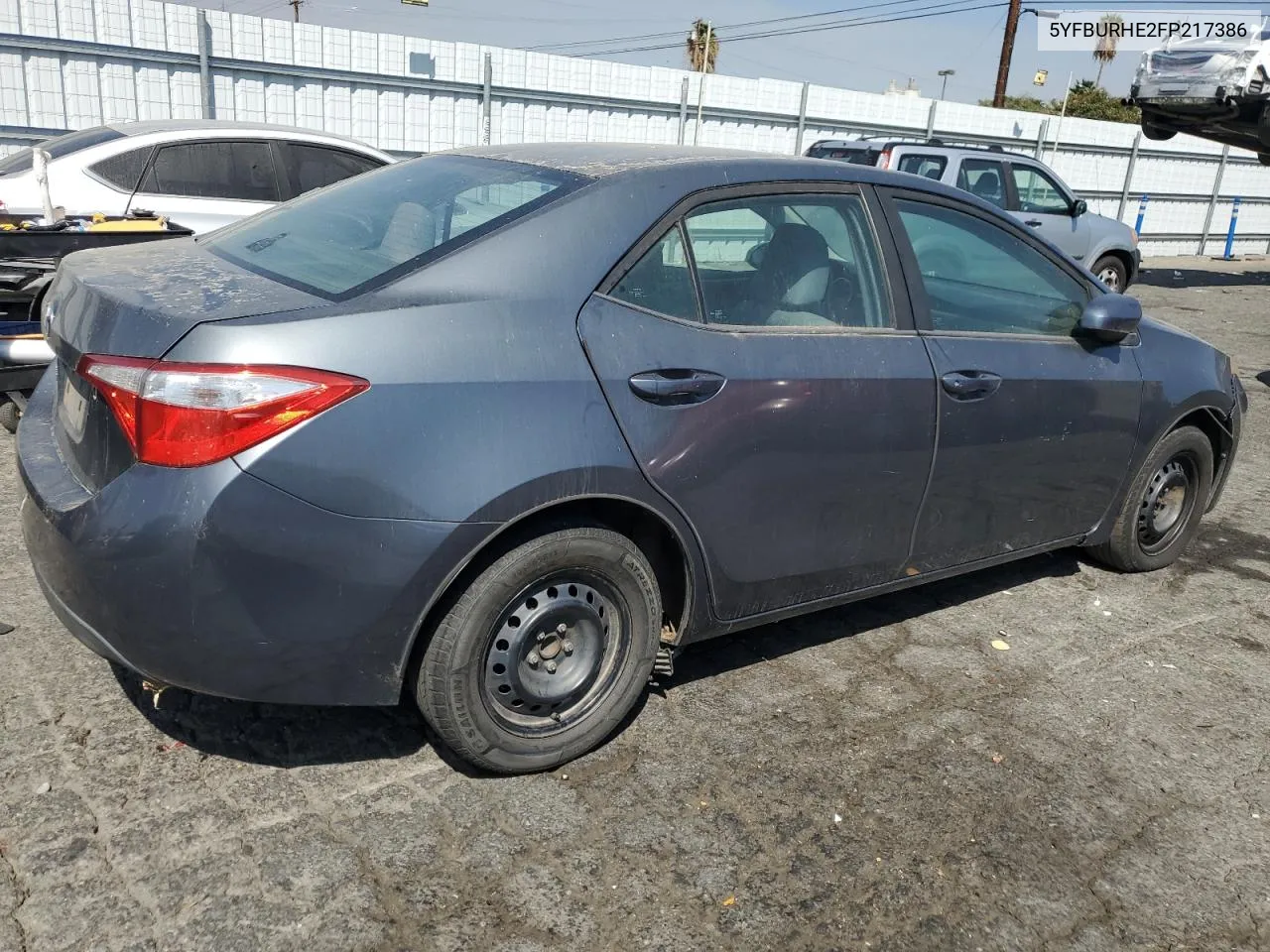 2015 Toyota Corolla L VIN: 5YFBURHE2FP217386 Lot: 73172484