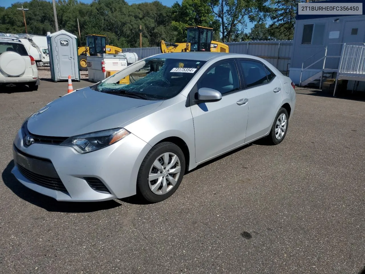 2015 Toyota Corolla L VIN: 2T1BURHE0FC356450 Lot: 73175354