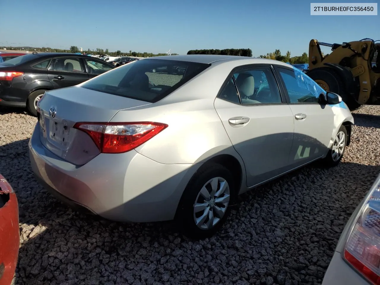 2T1BURHE0FC356450 2015 Toyota Corolla L