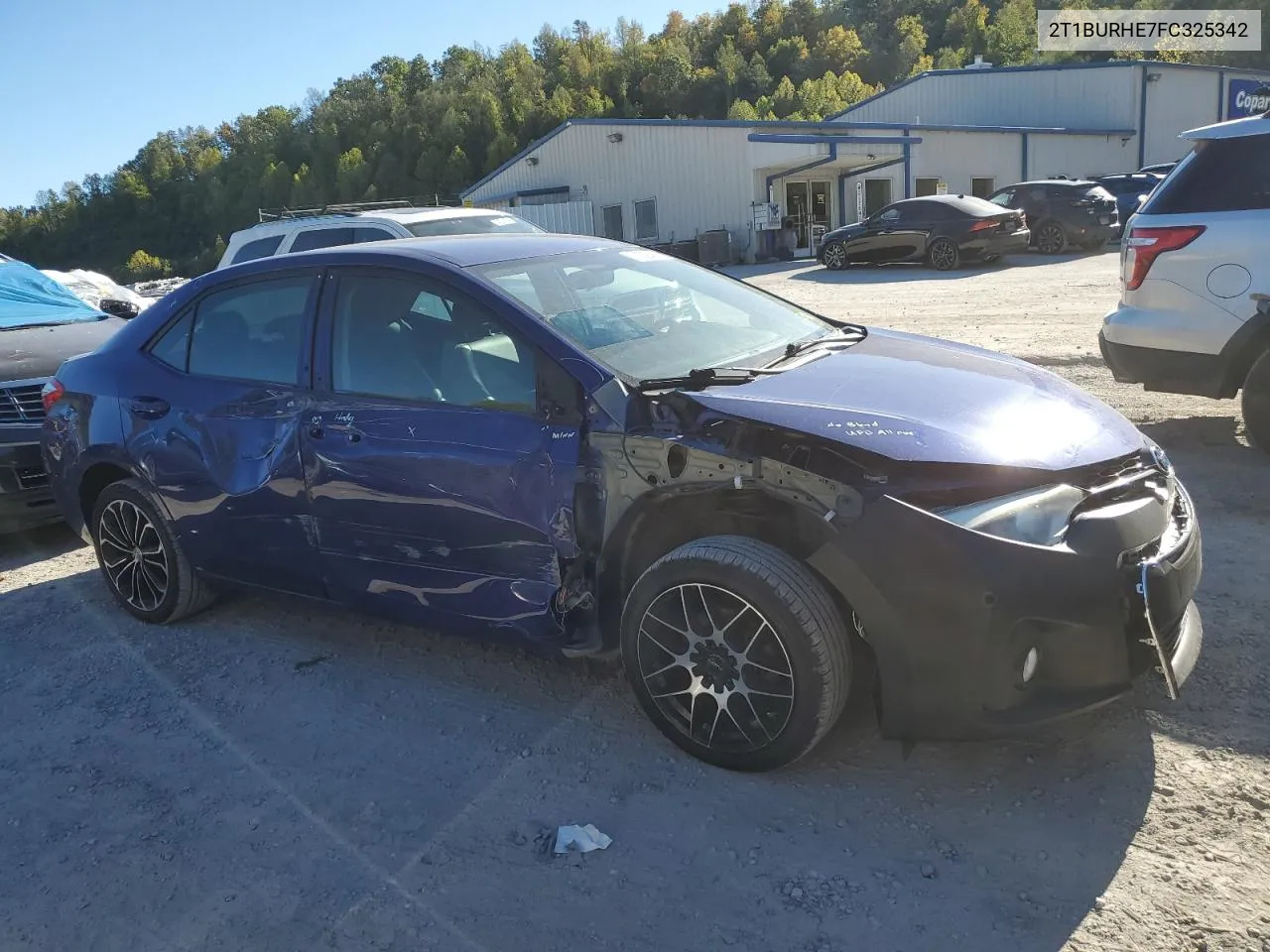 2015 Toyota Corolla L VIN: 2T1BURHE7FC325342 Lot: 73228474