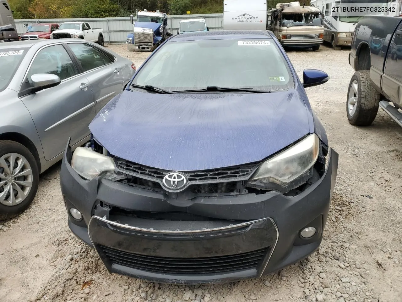 2015 Toyota Corolla L VIN: 2T1BURHE7FC325342 Lot: 73228474