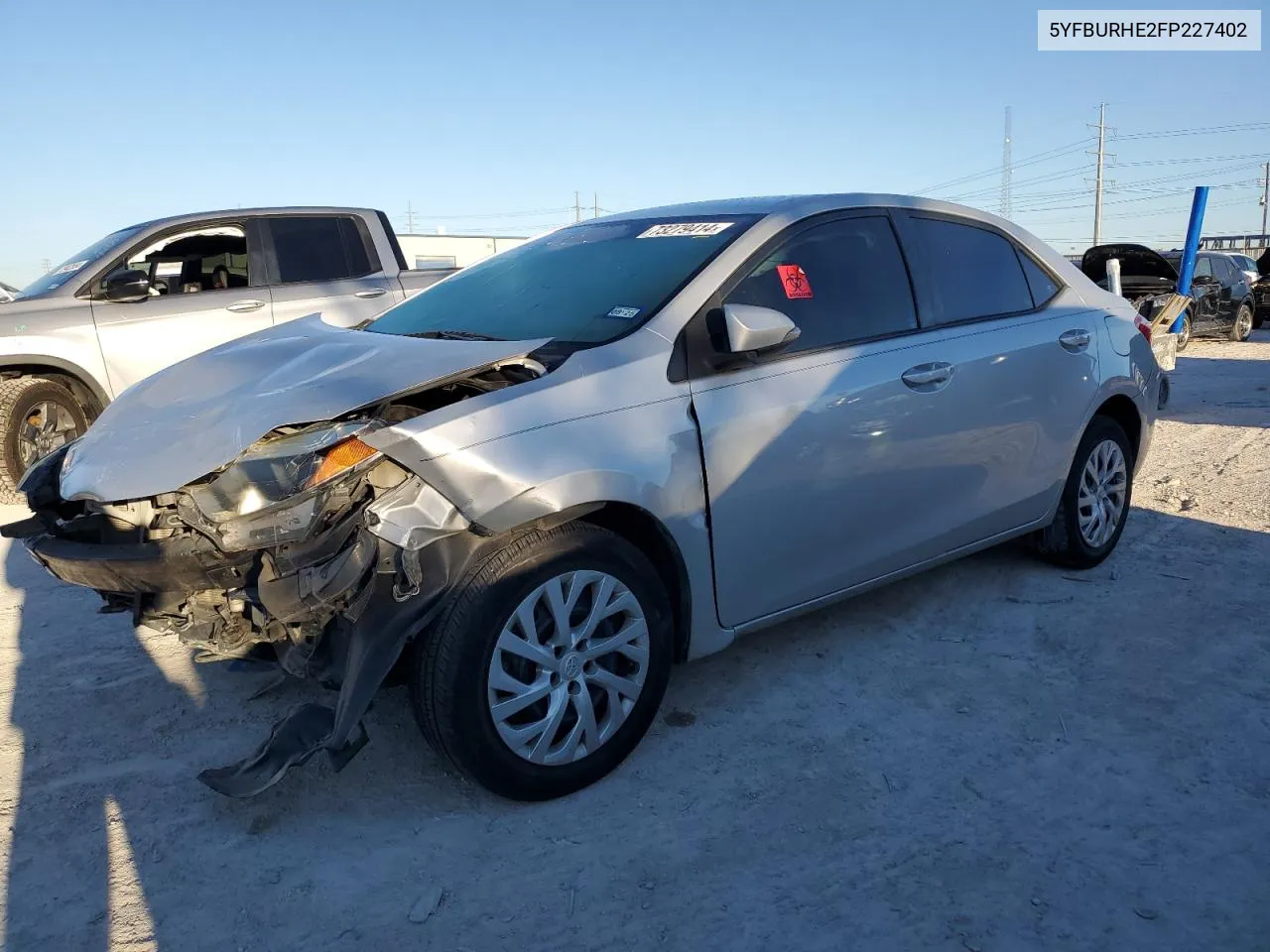 2015 Toyota Corolla L VIN: 5YFBURHE2FP227402 Lot: 73279414