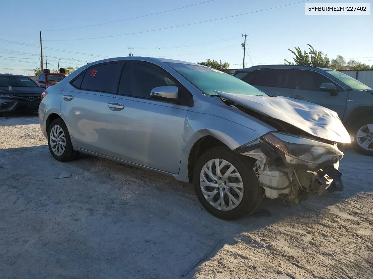 2015 Toyota Corolla L VIN: 5YFBURHE2FP227402 Lot: 73279414