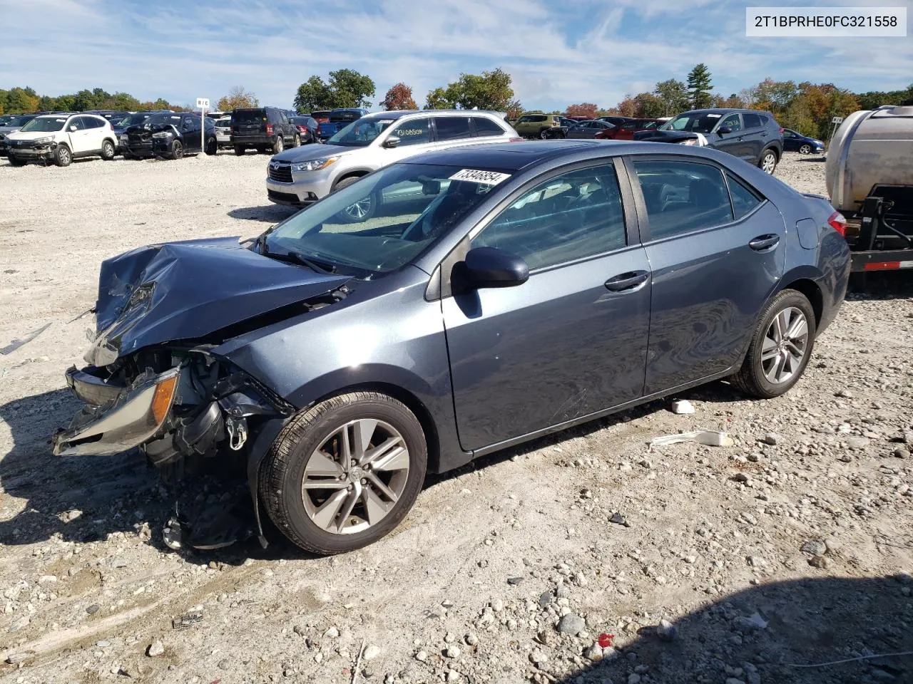 2015 Toyota Corolla Eco VIN: 2T1BPRHE0FC321558 Lot: 73346854