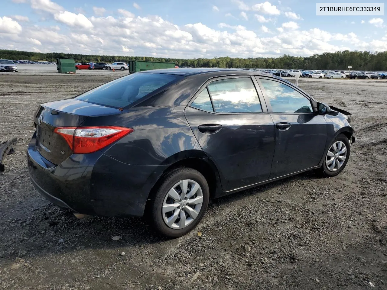 2015 Toyota Corolla L VIN: 2T1BURHE6FC333349 Lot: 73395744