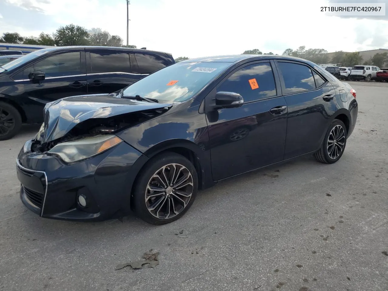 2015 Toyota Corolla L VIN: 2T1BURHE7FC420967 Lot: 73434394