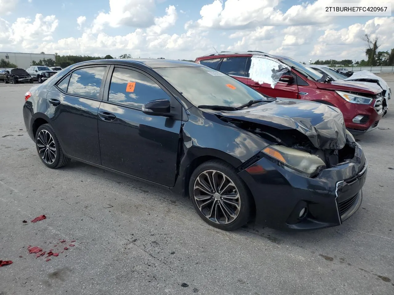 2015 Toyota Corolla L VIN: 2T1BURHE7FC420967 Lot: 73434394