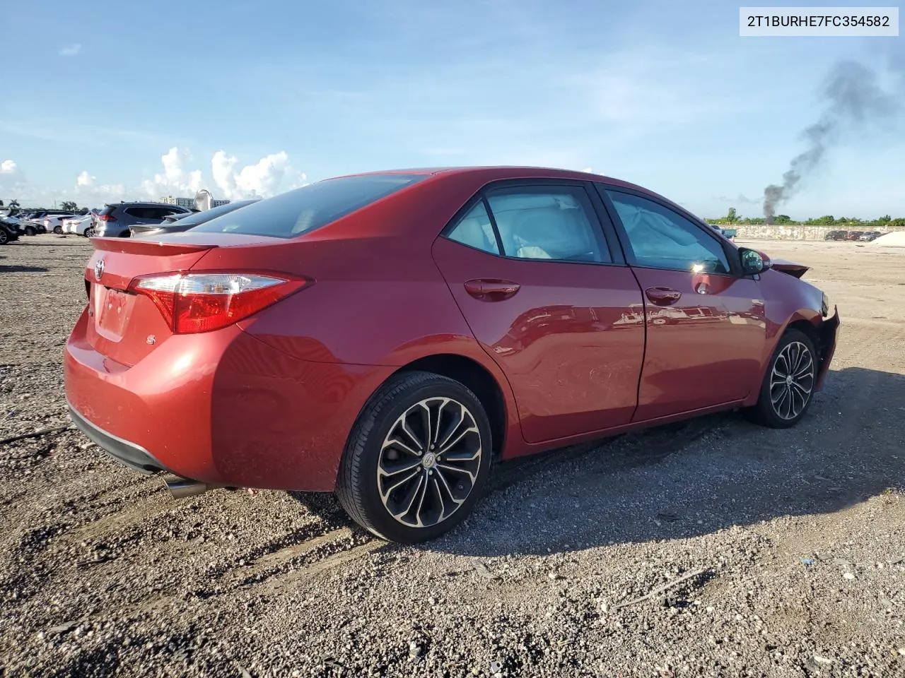 2015 Toyota Corolla L VIN: 2T1BURHE7FC354582 Lot: 73523464