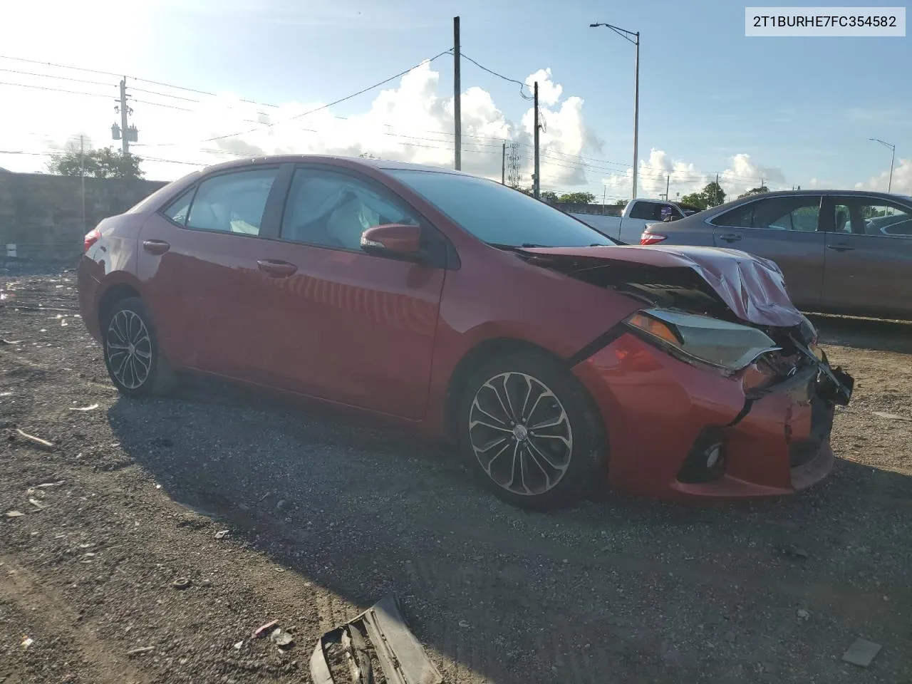 2015 Toyota Corolla L VIN: 2T1BURHE7FC354582 Lot: 73523464