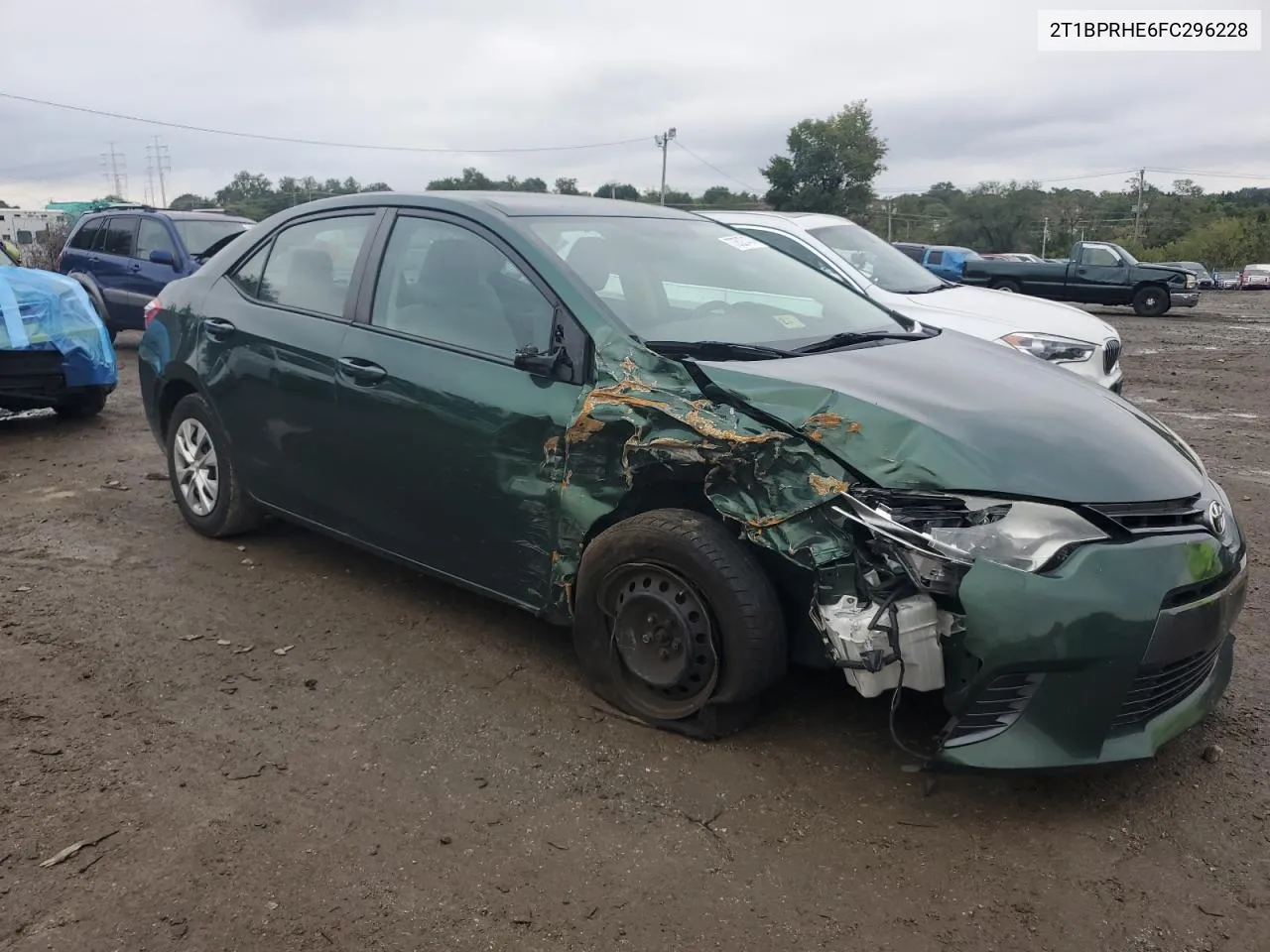 2015 Toyota Corolla Eco VIN: 2T1BPRHE6FC296228 Lot: 73527474