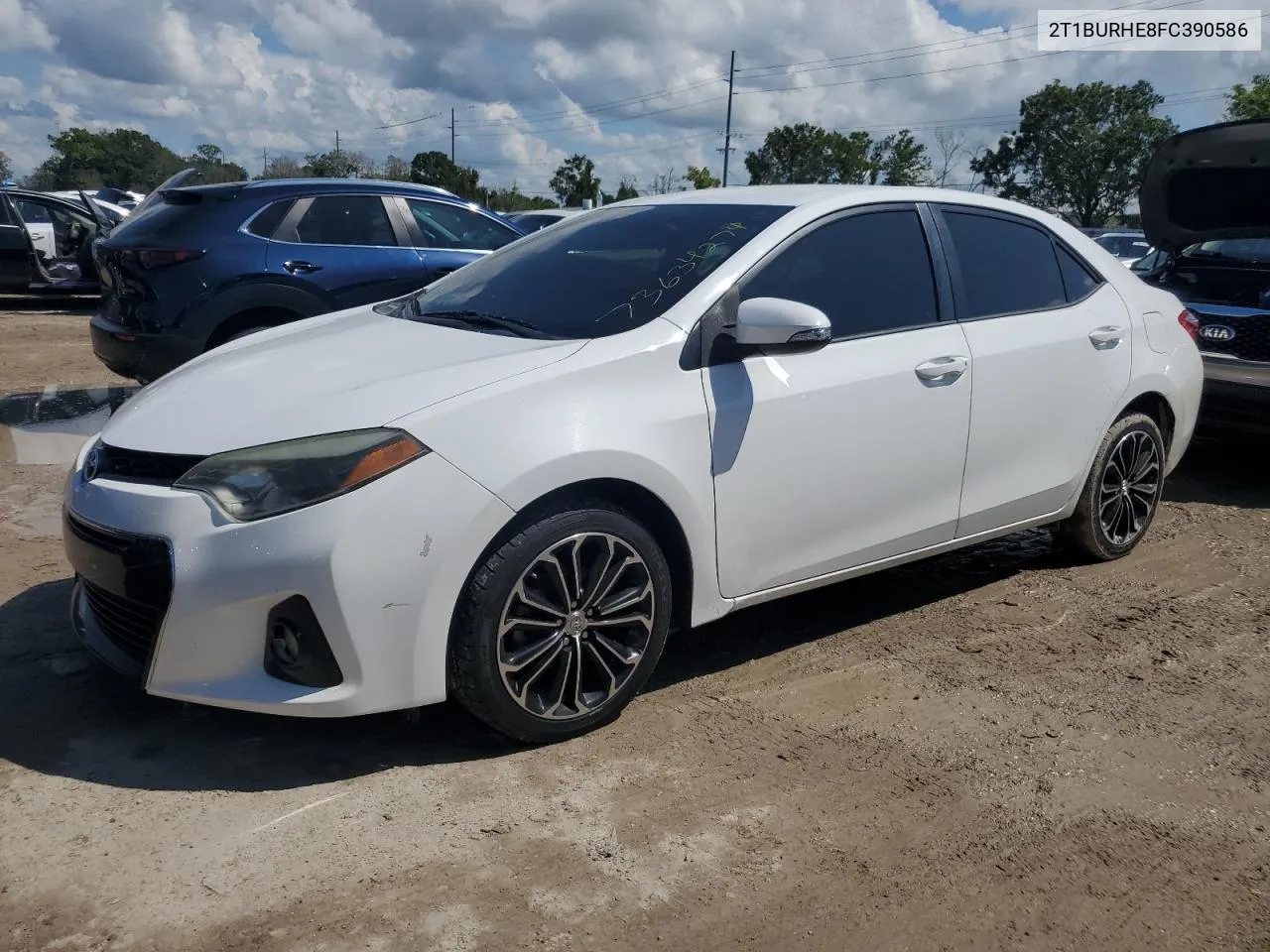 2015 Toyota Corolla L VIN: 2T1BURHE8FC390586 Lot: 73634274