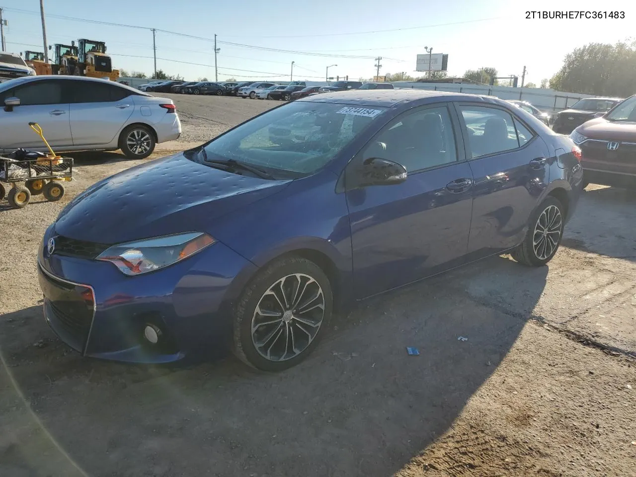 2015 Toyota Corolla L VIN: 2T1BURHE7FC361483 Lot: 73744154