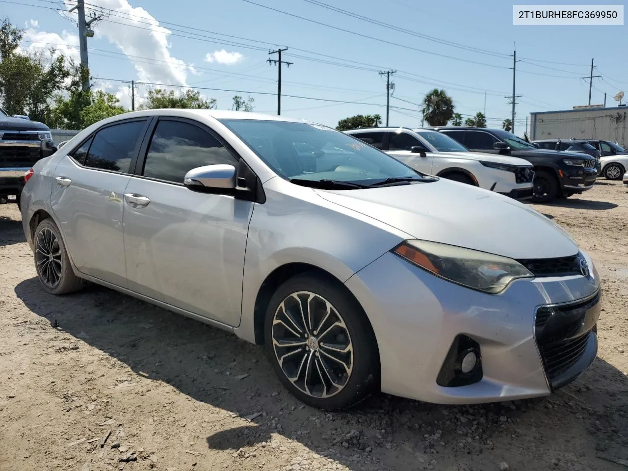 2015 Toyota Corolla L VIN: 2T1BURHE8FC369950 Lot: 73820324