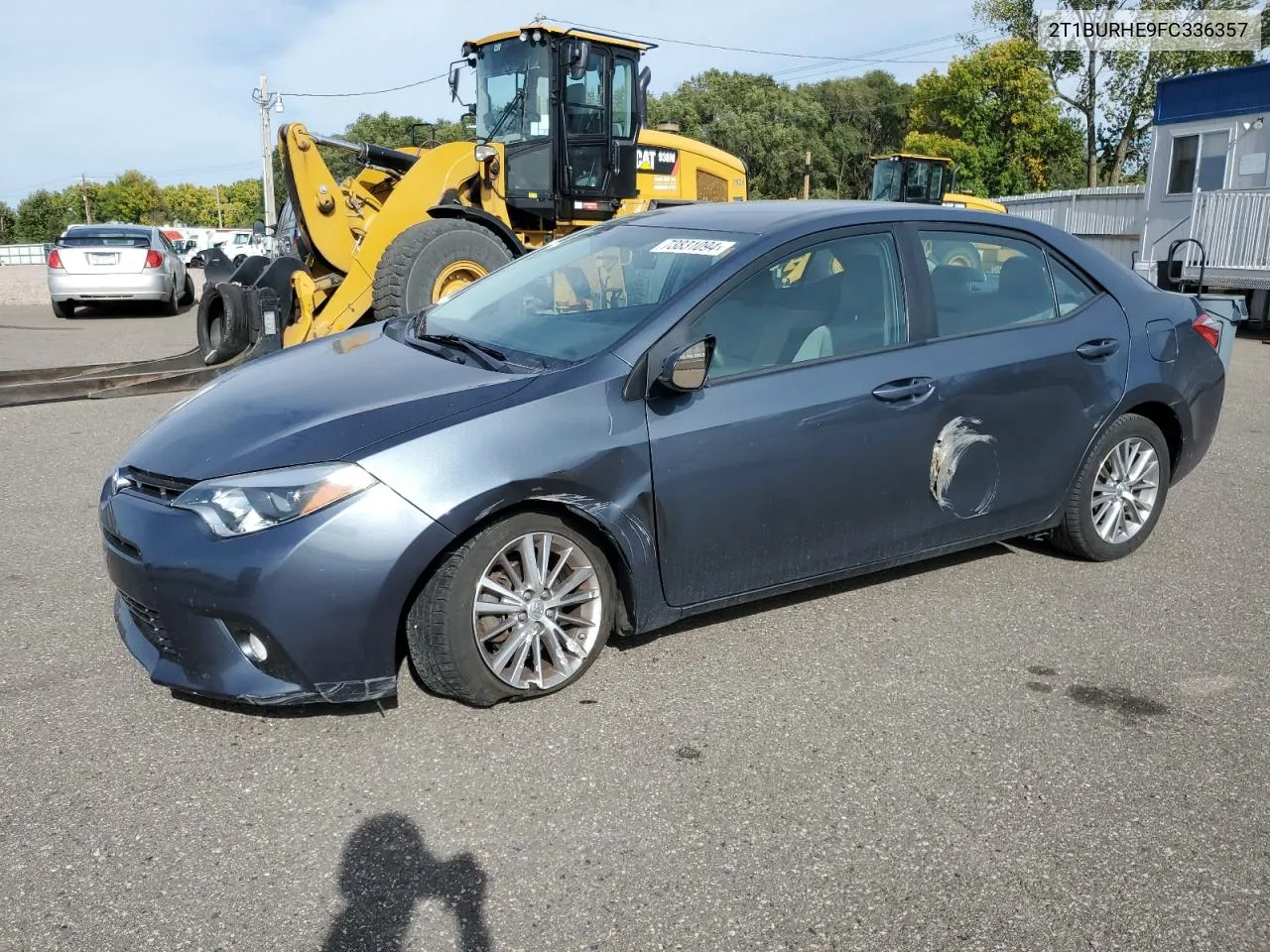 2015 Toyota Corolla L VIN: 2T1BURHE9FC336357 Lot: 73831094