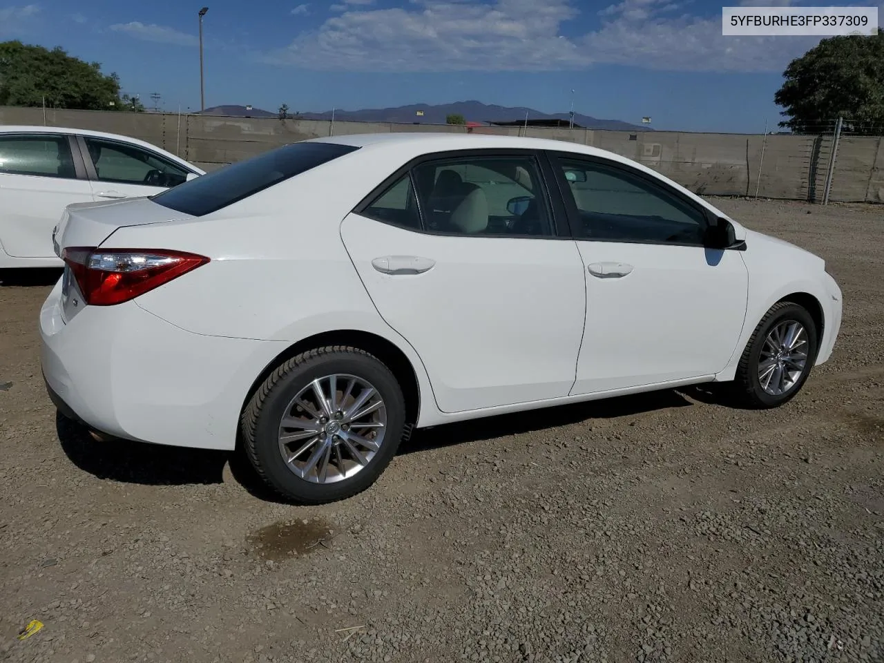 2015 Toyota Corolla L VIN: 5YFBURHE3FP337309 Lot: 74147034