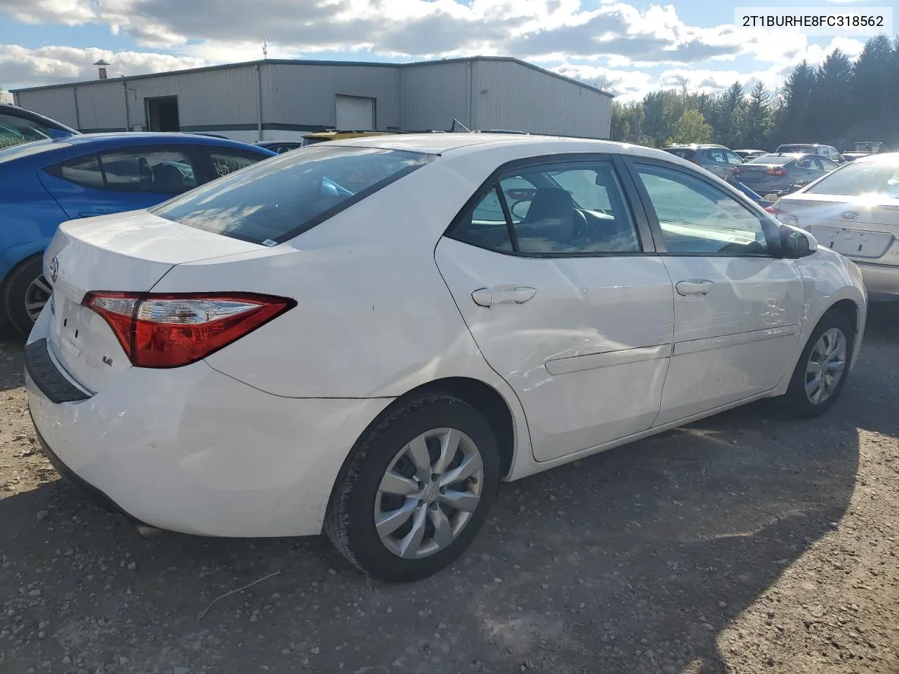 2015 Toyota Corolla L VIN: 2T1BURHE8FC318562 Lot: 74261074