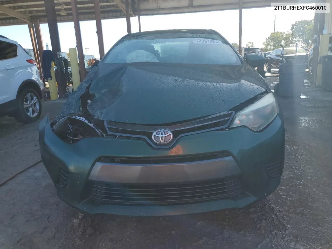 2015 Toyota Corolla L VIN: 2T1BURHEXFC460010 Lot: 74391334