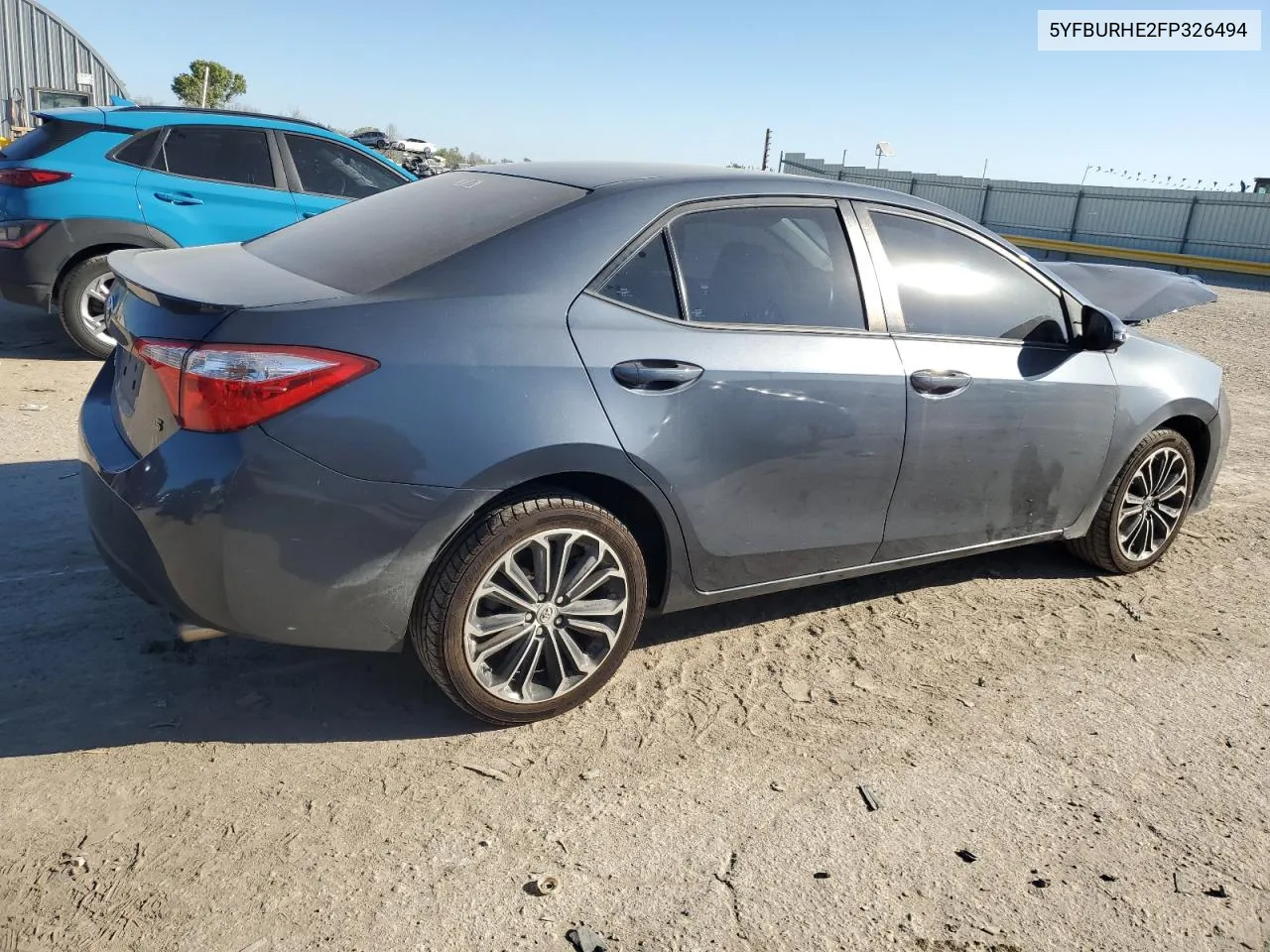 2015 Toyota Corolla L VIN: 5YFBURHE2FP326494 Lot: 74578974