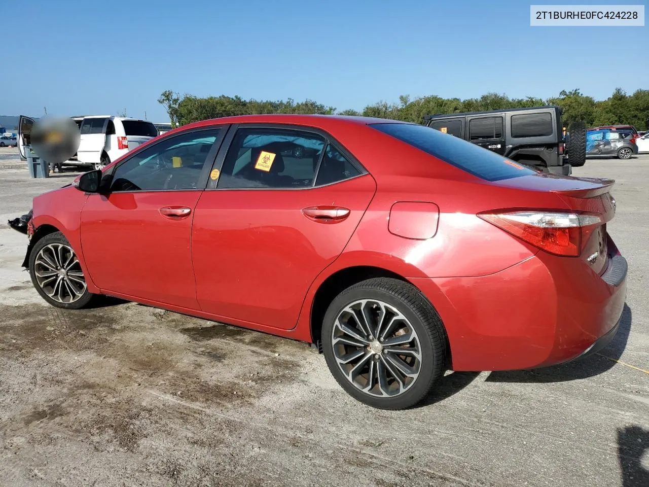 2015 Toyota Corolla L VIN: 2T1BURHE0FC424228 Lot: 74895734