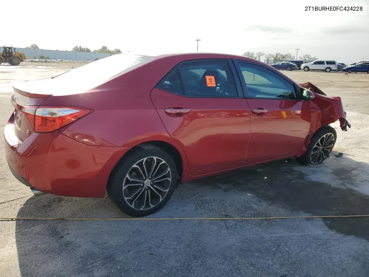 2015 Toyota Corolla L VIN: 2T1BURHE0FC424228 Lot: 74895734