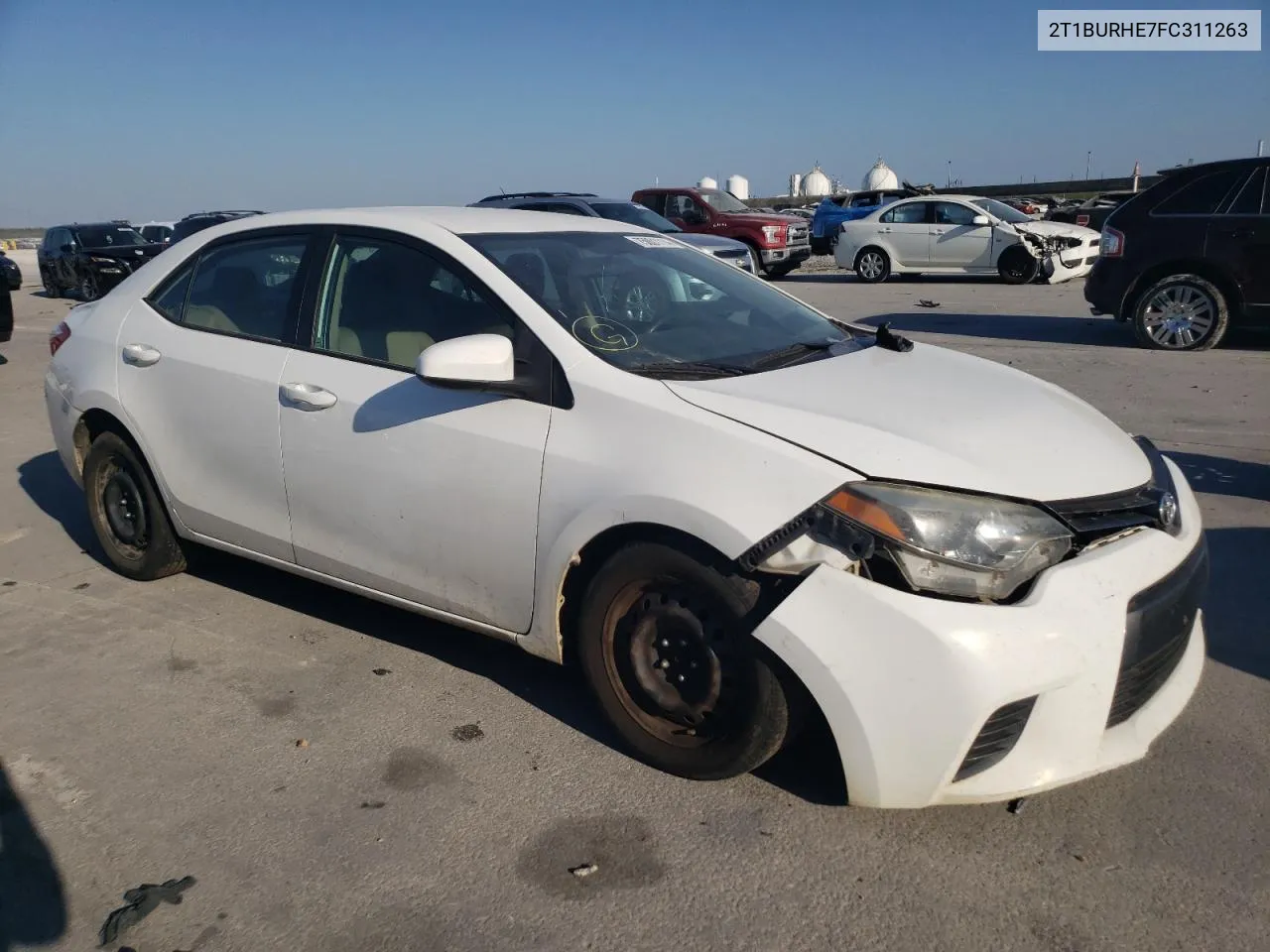 2015 Toyota Corolla L VIN: 2T1BURHE7FC311263 Lot: 75001114