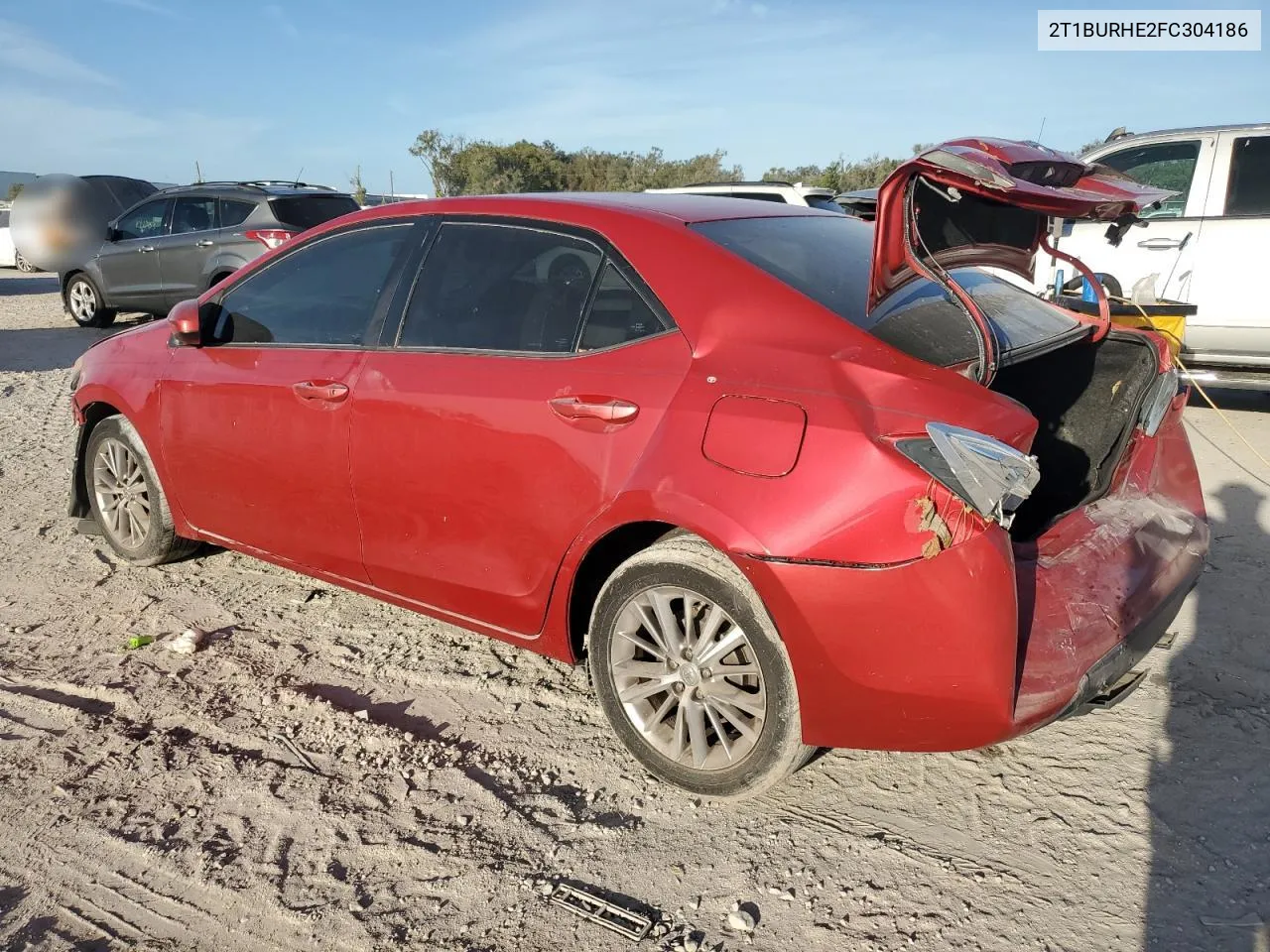 2015 Toyota Corolla L VIN: 2T1BURHE2FC304186 Lot: 75051064