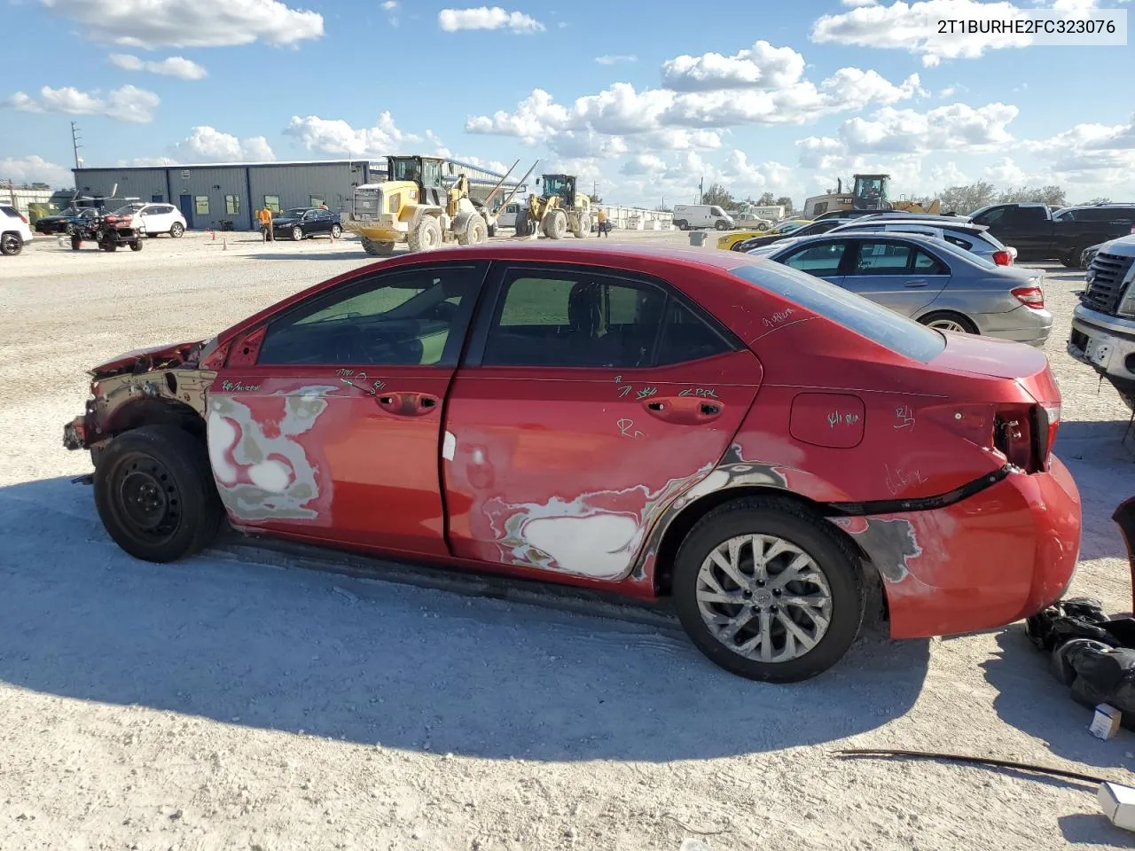 2015 Toyota Corolla L VIN: 2T1BURHE2FC323076 Lot: 75098744