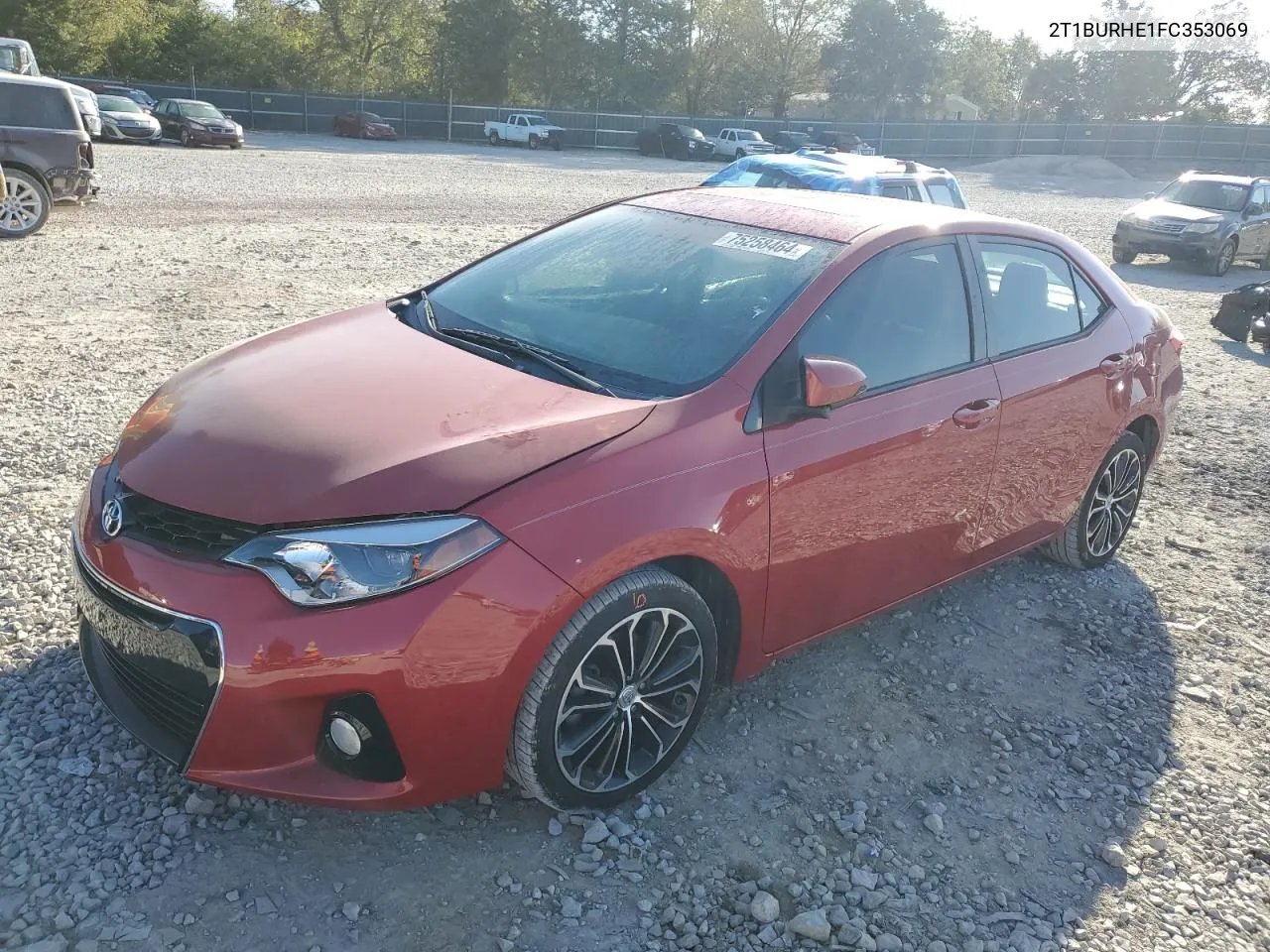 2015 Toyota Corolla L VIN: 2T1BURHE1FC353069 Lot: 75258464