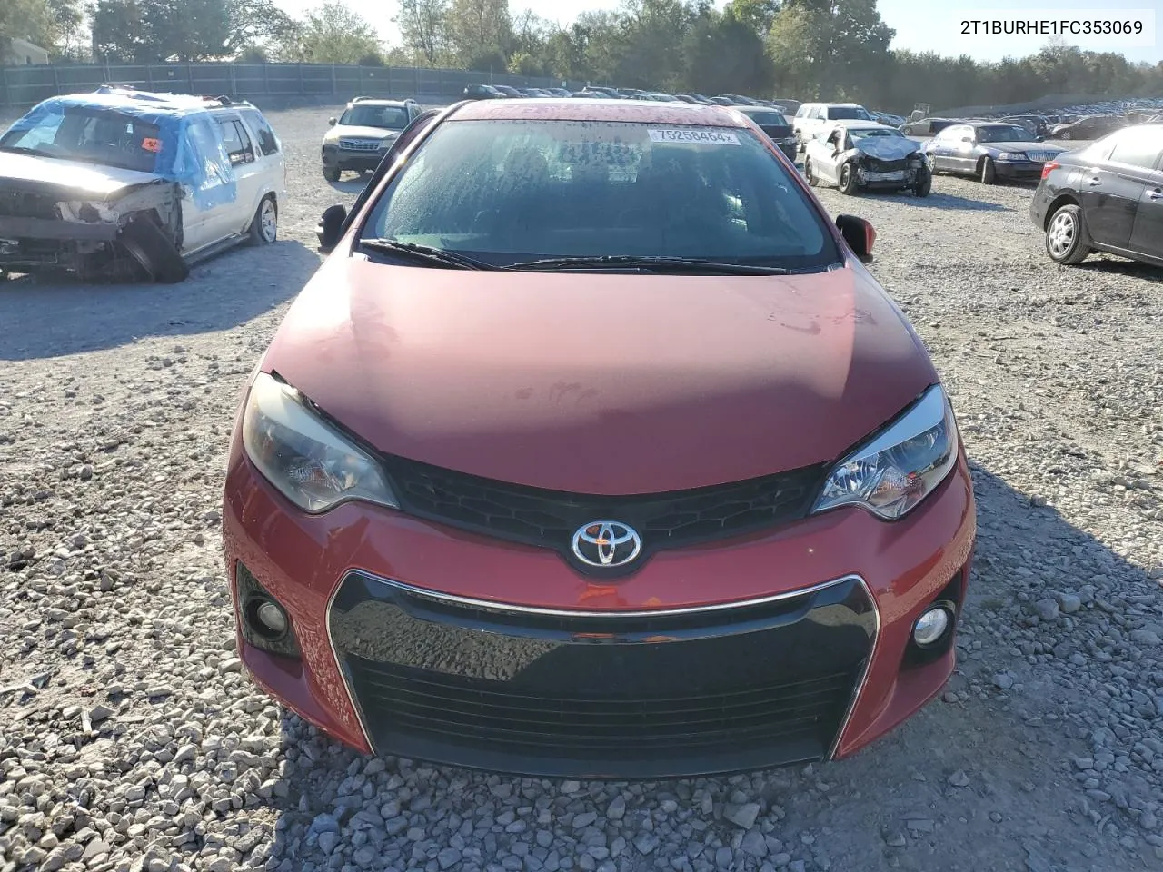 2015 Toyota Corolla L VIN: 2T1BURHE1FC353069 Lot: 75258464