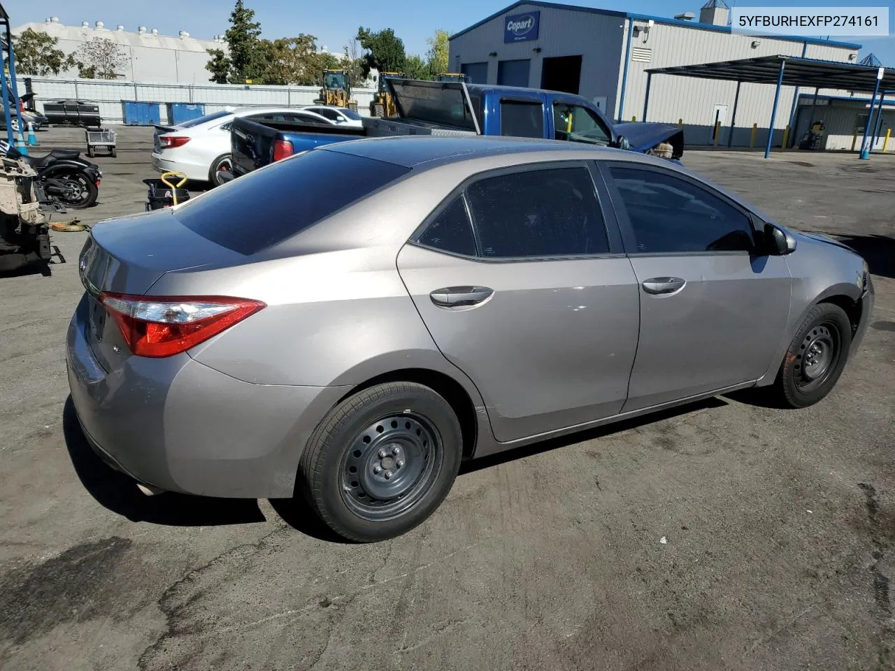 2015 Toyota Corolla L VIN: 5YFBURHEXFP274161 Lot: 75368314