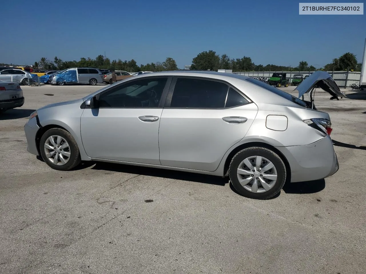 2015 Toyota Corolla L VIN: 2T1BURHE7FC340102 Lot: 75434224