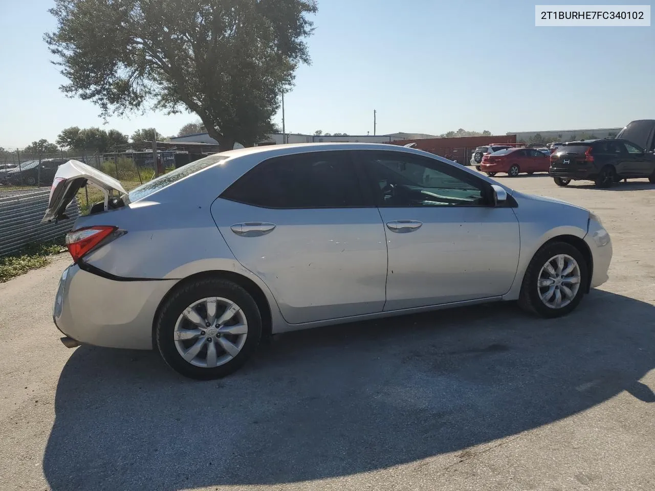 2015 Toyota Corolla L VIN: 2T1BURHE7FC340102 Lot: 75434224