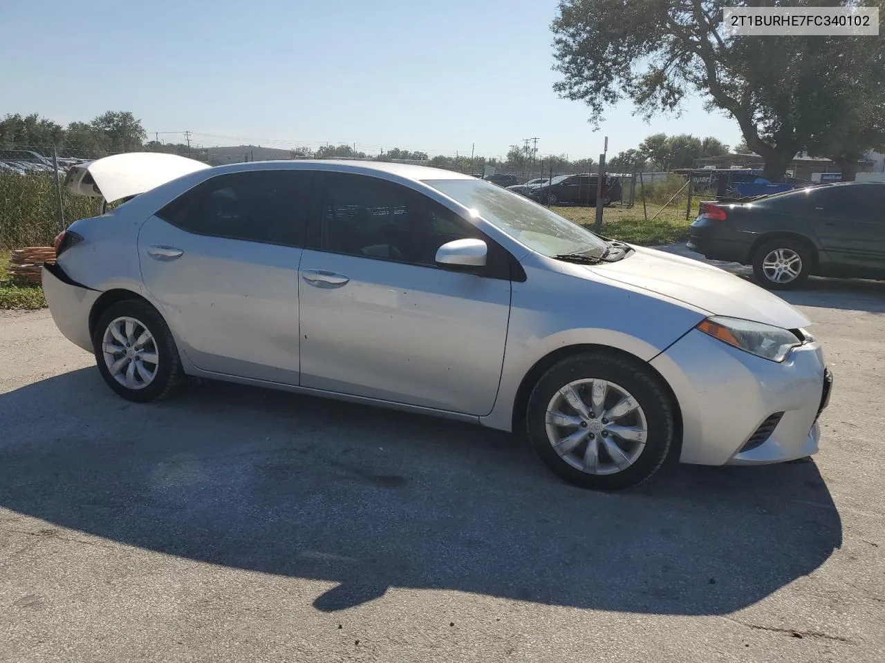 2015 Toyota Corolla L VIN: 2T1BURHE7FC340102 Lot: 75434224