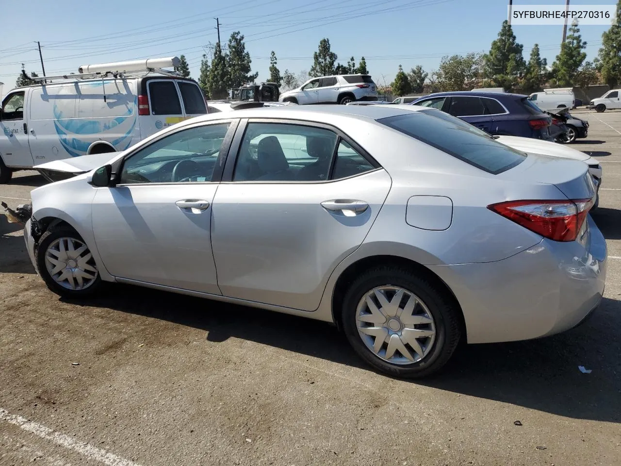 2015 Toyota Corolla L VIN: 5YFBURHE4FP270316 Lot: 75480864