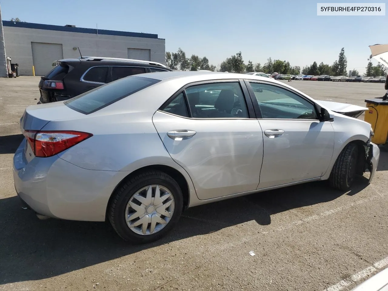 2015 Toyota Corolla L VIN: 5YFBURHE4FP270316 Lot: 75480864