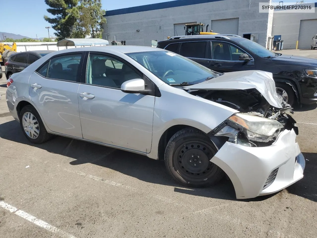 2015 Toyota Corolla L VIN: 5YFBURHE4FP270316 Lot: 75480864