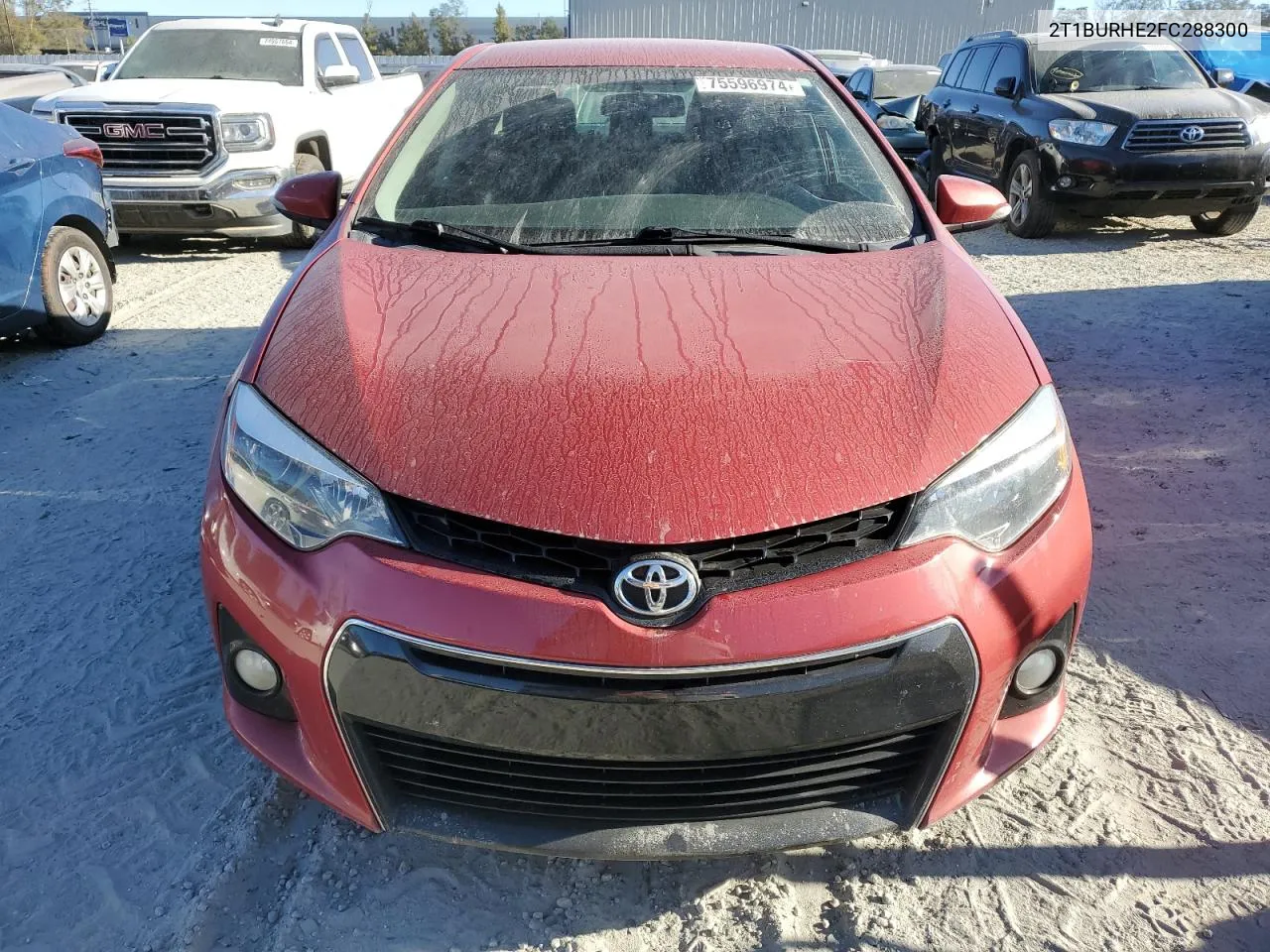 2015 Toyota Corolla L VIN: 2T1BURHE2FC288300 Lot: 75596974