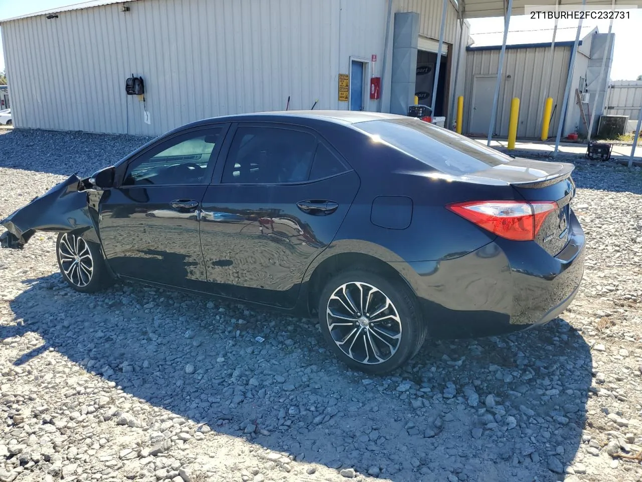 2015 Toyota Corolla L VIN: 2T1BURHE2FC232731 Lot: 75692554