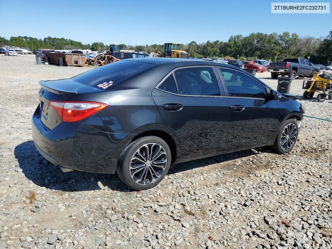 2015 Toyota Corolla L VIN: 2T1BURHE2FC232731 Lot: 75692554