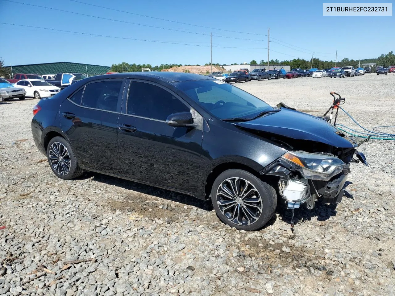 2015 Toyota Corolla L VIN: 2T1BURHE2FC232731 Lot: 75692554