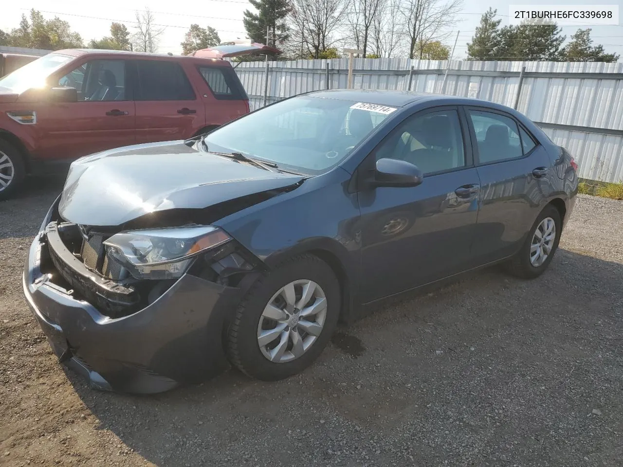 2015 Toyota Corolla L VIN: 2T1BURHE6FC339698 Lot: 75769714