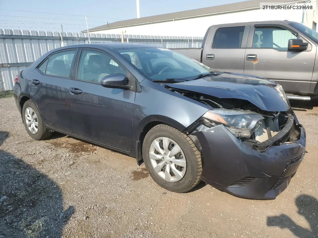 2015 Toyota Corolla L VIN: 2T1BURHE6FC339698 Lot: 75769714