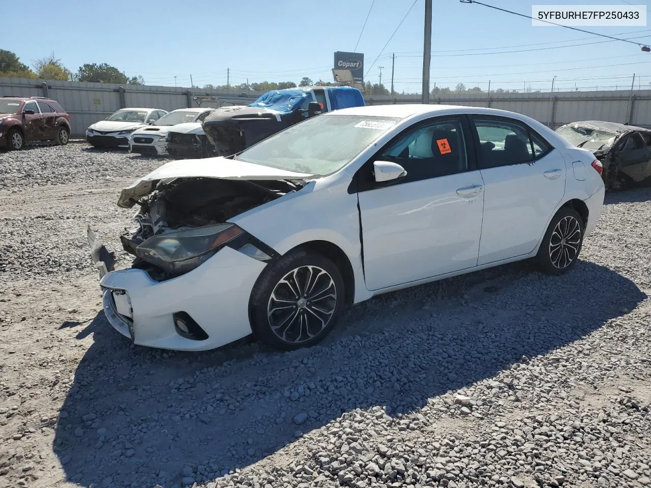 2015 Toyota Corolla L VIN: 5YFBURHE7FP250433 Lot: 75825134