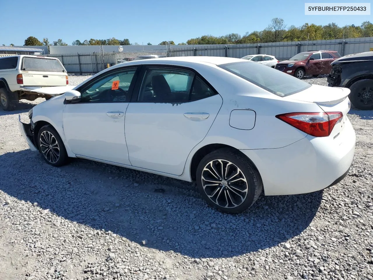 2015 Toyota Corolla L VIN: 5YFBURHE7FP250433 Lot: 75825134